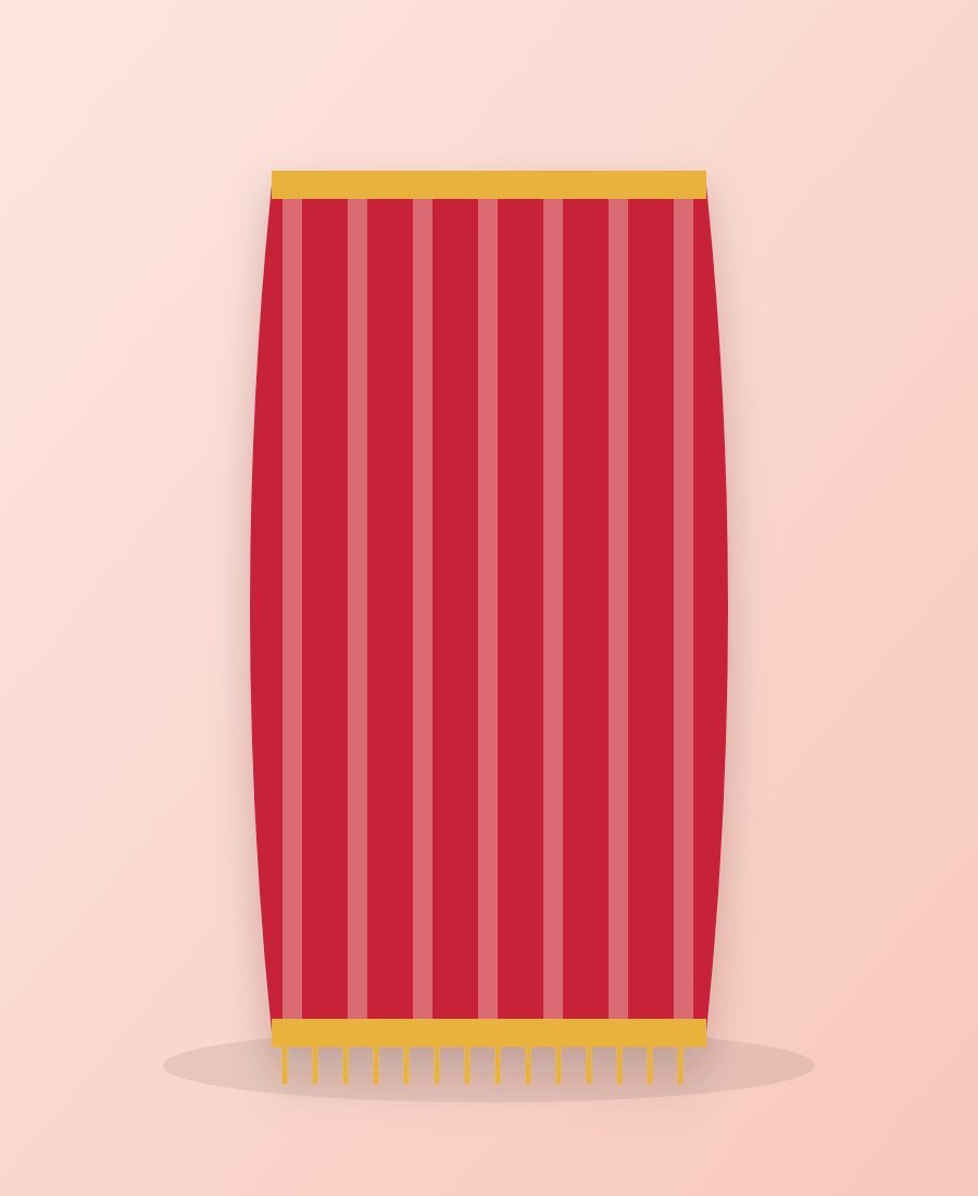 Red Bandhani Dupatta