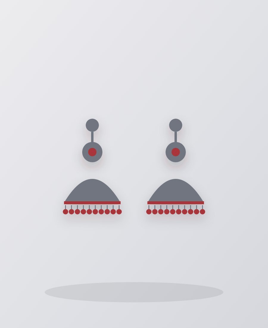 Oxidised Silver Jhumkas